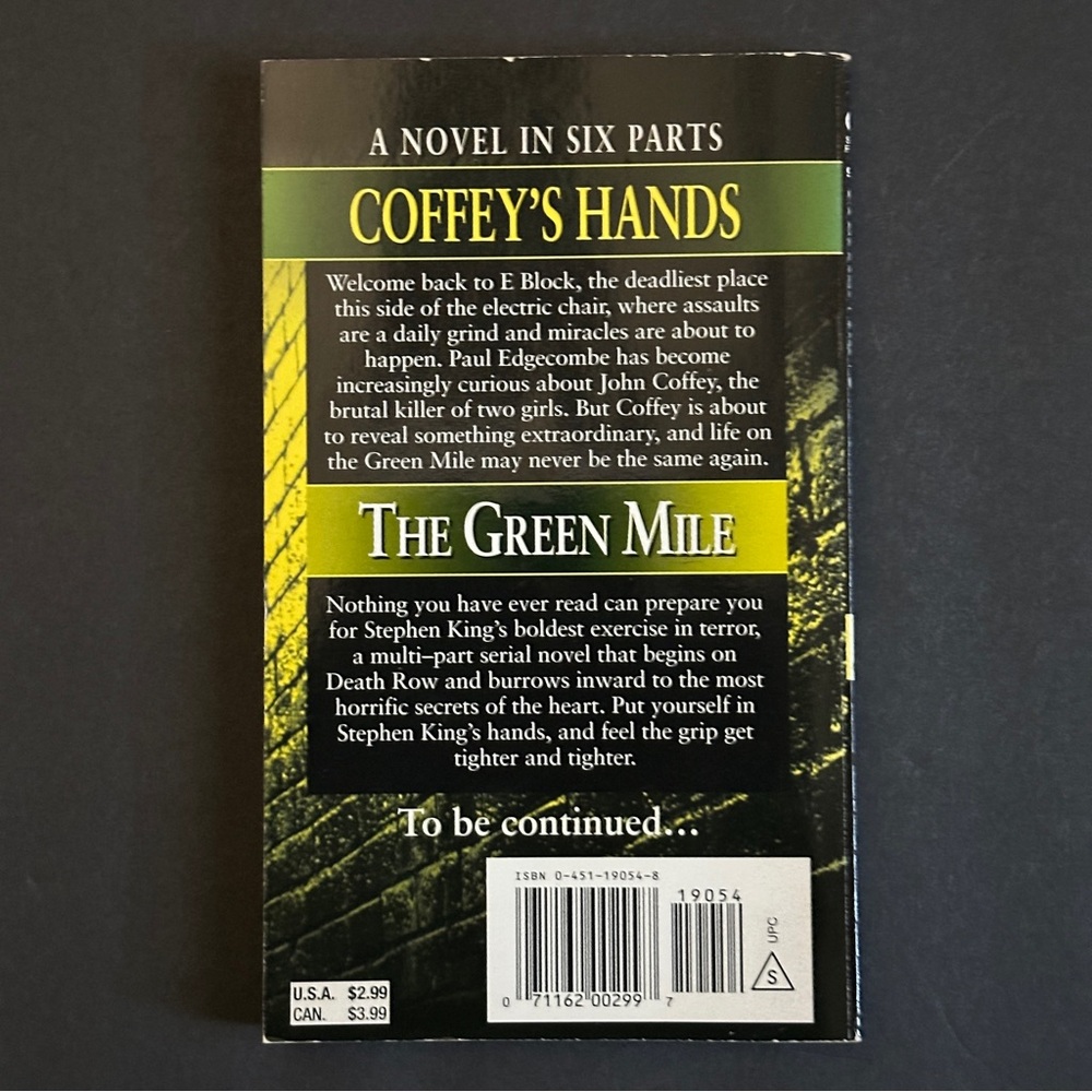 The Green Mile Book Set by Stephen King | Fiction | Paperback Set - Picture 4 of 10